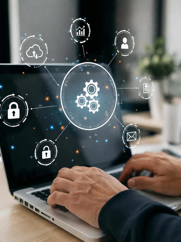 Integración de sistemas, CRM, automatización, datos y herramientas digitales en una empresa